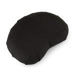 Crescent Zafu Meditation Cushion in Zen Black