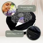 Luxurious Black Velvet Meditation Cushion for Abundance