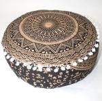 Round Hippie Mandala Floor Cushion for Meditation