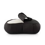 Crescent Zafu Meditation Cushion in Zen Black