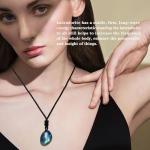 Labradorite Crystal Pendant Necklace for Manifesting Abundance