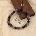 Labradorite Amethyst Protection Bracelet - Triple Stone