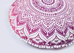Bohemian Mandala Floor Pillow - Pink Pouf Cushion