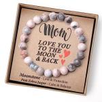 Personalized Moonstone Bracelet for Mom’s Special Day