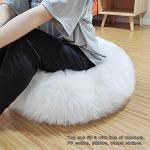Large Round Meditation Floor Pillow Cover, White