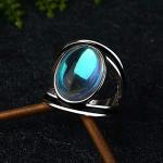 Moonstone Silver Ring for Abundance and Blessings