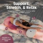 Supportive Yoga Bolster and Meditation Cushion