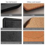 Stylish Felt Vision Board with Pushpins - Black