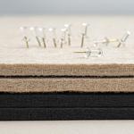 Stylish Felt Vision Board with Pushpins - Black