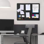 Stylish Felt Vision Board with Pushpins - Black