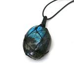 Dragons Heart Labradorite Healing Stone Necklace