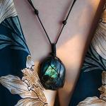 Dragons Heart Labradorite Healing Stone Necklace