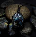 Dragons Heart Labradorite Healing Stone Necklace