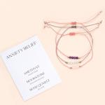 Anxiety Relief Amethyst Crystal Bracelet Set for Women