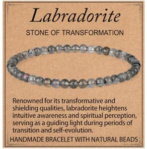 Labradorite Gemstone Bracelet for Manifesting Abundance