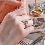 Labradorite Feather Ring in Sterling Silver