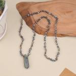 Boho Labradorite Pendant Necklace for Abundance