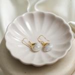 Gempires Moonstone Earrings, Pear shape Dangling Gemstone Earring, June Birthstone, New Beginning Jewelry, Everyday Party Wear, 14k Gold Electroplated Women Jewelry