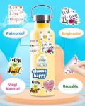 300 PCS Inspirational Stickers for Adults, Scrapbook Vision Board Supplies Motivational Stickers for Water Bottles Laptop, Positive Mental Health Quote Vinyl Stickers for Teens Kids Teachers Students