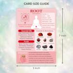 7 Chakras Cards, Double-Sided Quick Reference Guide for Chakra Healing Meditation Yoga Pose with Crystals, Essential Oils & Affirmations, Spiritual Day Gifts for Her & Him Beginner Friendly