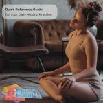 7 Chakras Cards, Double-Sided Quick Reference Guide for Chakra Healing Meditation Yoga Pose with Crystals, Essential Oils & Affirmations, Spiritual Day Gifts for Her & Him Beginner Friendly