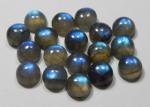 Myhealingworld Natural Labardorite 8mm round blue fire AAA quality calibrated cabochon loose gemstone for jewelry making 8 pcs Box.