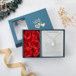 EVERLEAD Healing and Romantic Rainbow Moonstone Necklace for Women - Big Authentic Moonstone - Premium Sterling Silver Chain & Diamond Cutting - Light Luxury Gift for Women. (Little Diamond Style)