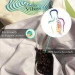 WonderVibes Meditation Cushion - Premium Floor Pillow, Comfortable Floor Pillow for Adults, Beautiful Meditation Pillow, Large Buckwheat Floor Cushion with Washable Quality Cover - Quality Zafu