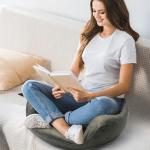 SUMIHUM Meditation Cushion, Comfortable Floor Pillow for Adults Sitting, Reading, Yoga, Large Floor Cushion Seating for Living Room Tatami Home Decor