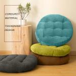 Gfobip Meditation Floor Pillow Set of 2 Large Round Floor Cushions for Adults Tufted Corduroy Floor Seat Pillows Cushion for Living Room,Grass Green 16.5" Lx16.5 Wx3 H