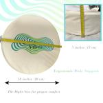 WonderVibes Meditation Cushion - Premium Floor Pillow, Comfortable Floor Pillow for Adults, Beautiful Meditation Pillow, Large Buckwheat Floor Cushion with Washable Quality Cover - Quality Zafu