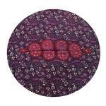 Shubhlaxmifashion 32" Purple Mandala Floor Pillow Cushion Seating Throw Cover Hippie Decorative Bohemian Ottoman Poufs, Pom Pom Pillow Cases,Boho Indian
