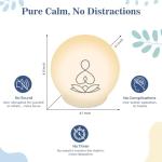 Syrinx Guided Meditation Light – Meditation Aid with Rhythmic Glow for Focus,Anxiety Relief Items for Calm Down Corner，Stress-Relieving Relaxation & Mindfulness, Quiet Rooms,Home or Office Use