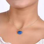 Gempires Rainbow Moonstone Gemstone Pendant Necklace June Birthstone Handmade Jewelry Hypoallergenic 18 Inch Gold Plated Handmade Teardrop Necklaces