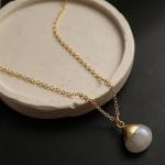 Gempires Rainbow Moonstone Gemstone Pendant Necklace June Birthstone Handmade Jewelry Hypoallergenic 18 Inch Gold Plated Handmade Teardrop Necklaces