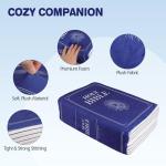BXIZXD Bible Pillow Book Plush That Opens, Cozy Faith Bible Plushies, for Kids Adults Christian Gifts, Decoration for Bedrooms, Living Rooms (Blue)