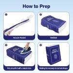 BXIZXD Bible Pillow Book Plush That Opens, Cozy Faith Bible Plushies, for Kids Adults Christian Gifts, Decoration for Bedrooms, Living Rooms (Blue)