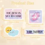 50 Pcs Inspirational Positive Affirmations Stickers, Cute Motivational Quotes Design Stickers, Vision Board Supplies for Goal Setting Personal Growth Gratitude Wellness