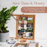 Vision Board Book with 1000+ Images – Scrapbook Supplies, Crafts for Adults, Clip Board, Junk Journal Supplies, Journaling Supplies, Board Books, Scrapbooking Supplies, Art Kit