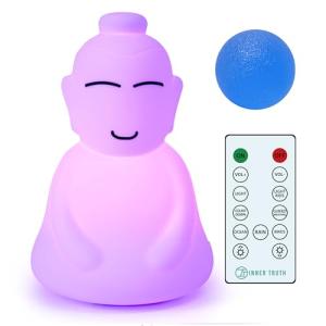 INNER TRUTH Meditation with Buddha Kit - 3 in 1 Guided Breathing Calm Down Buddha Anxiety Relief Device + Stress Ball. Stress Relief and Mindfulness Gifts. ADHD Tools for Adults & Kids. Yoga Gifts
