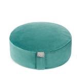 Meditation Cushion Floor Pillow – Supportive Round Cushion for Meditation, Yoga, Pilates, and Relaxation – Filled with Buckwheat Hulls - Removable Faux Suede Cover - Great Gift Idea, Teal