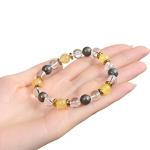 Good Luck Wealth Bracelet - Clear Quartz & Citrine