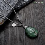 Aventurine Family Tree Crystal Necklace for Women