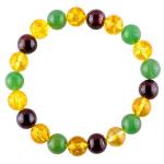 Protection Bracelet with Garnet, Aventurine, Citrine