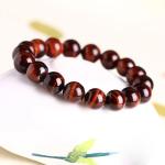 Red Tigers Eye Bracelet - Good Luck & Wealth