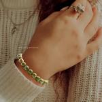 Unakite Gemstone Bracelet for Manifesting Abundance