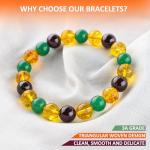 Protection Bracelet with Garnet, Aventurine, Citrine