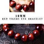 Red Tigers Eye Bracelet - Good Luck & Wealth
