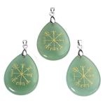 Viking Compass Crystal Necklace for Abundance