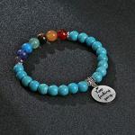 Turquoise Chakra Healing Crystal Bead Bracelet